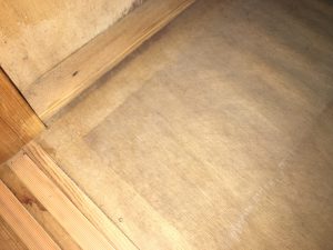 押入れのカビ取り前